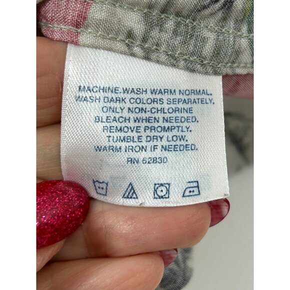 Lands’ End Men’s Vtg Hawaiian Shirt M Short Sleeve Collared Button Up Tropical - Picture 7 of 16